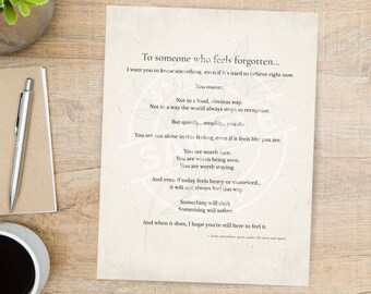 Gentle Letter Sammlung Printable | Ermutigungsbuchstaben | Psychische Gesundheitshilfe | Selbstfürsorge druckbare PDF