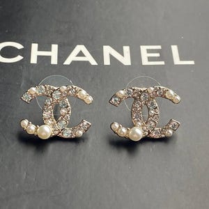 Chanel Gold CC Charming Stud Earrings