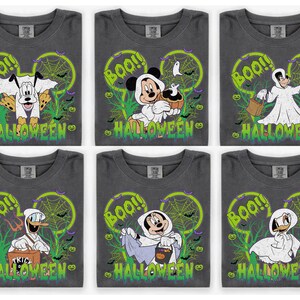 Vintage Mickey&#39;s Not So Scary Halloween Party 2025 All Characters Skeleton Shirt, Disney Halloween Shirt, 2025 Halloween Disney Family Shirt