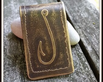 Fish Money Clip Etsy - fish hook money clip fishing gift for him personalized money clip fishermans gift fishermans money clip money clip unique gift for him