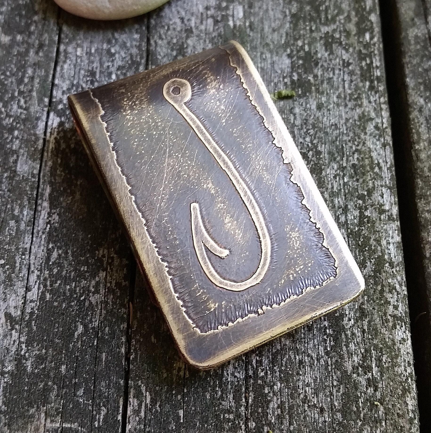 Fish Hook Money Clip Fishing Gift for him Personalized Money Etsy