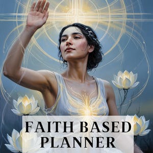 Digital Christian Planner for Goodnotes, Notability | Daily Bible Study Journal | Hyperlinked PDF for iPad & Android, Faith Based Planner