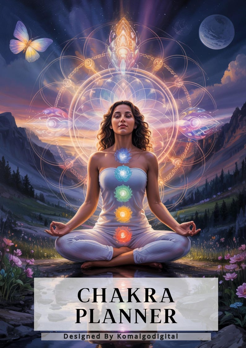 Printable Chakra Healing Planner | Spiritual Awakening Journal (PDF) - Etsy