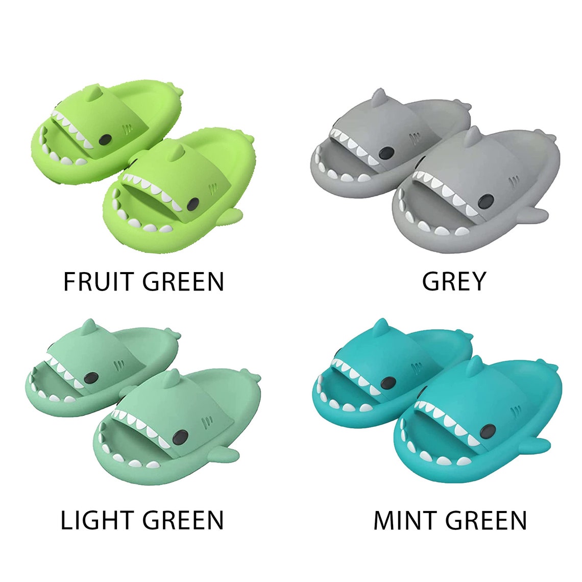 Cloud Shark Slides Shark Slippers Shark Slides Adult Cloudy Etsy