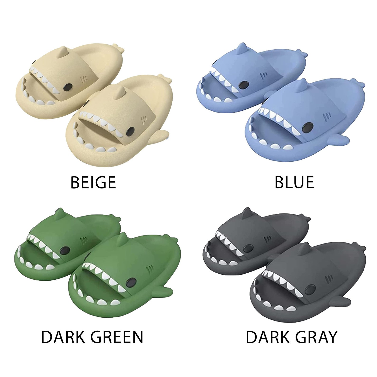 Cloud Shark Slides Shark Slippers Shark Slides Adult Cloudy Etsy