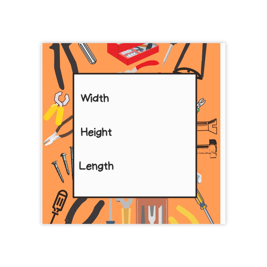 Tool Pattern Note Pads | Measurements Memo Sticky Notes - Etsy