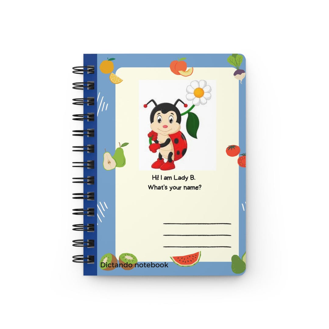 Ruled Line Spiral Bound Journal "ladybug" Cover Design - Etsy