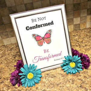 Romans 12:2 Printable Scripture Wall Art