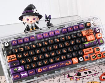 Halloween Keycaps | XOA Profile Keycap Set | PBT Material