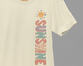 Sunshine Graphic T-Shirt: Minimalist Sun Design, Positive Vibes
