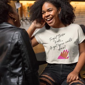 Forget Those Kids Boxy Tee, Women&#39;s Tee, Comfort Colors Crop Tee, Cropped Shirt, Oversized Boxy Cropped T-Shirt, Summer Tees