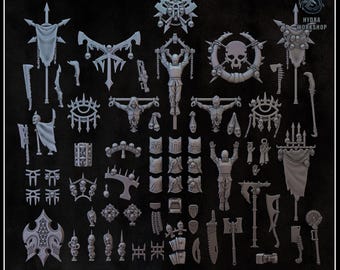 Brutal Decor pack 32mm scale