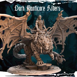 Dark Elf Dark Manticores