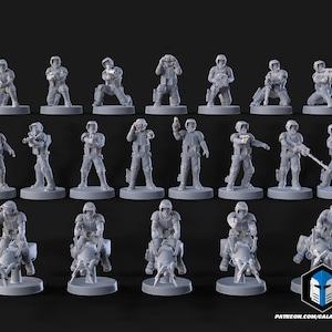 Figurines de soldats éclaireurs