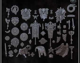 Scandinavian decor kitbash pack 32mm scale