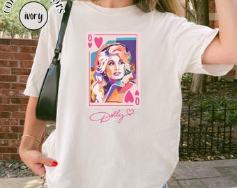 Dolly Parton Queen of Hearts Shirt, Country Music Legend Tee, Dolly Parton Memorial Tee, Nashville Outfit, Vintage Country Retro Western