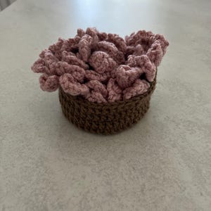 手作りかぎ針編みの植木鉢コースターセット
