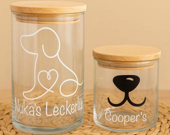 personalisiertes Leckerliglas | Aufbewahrung für Leckerlis | verschiedene Größen