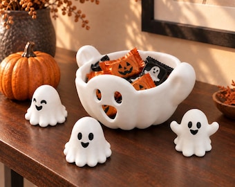 Spookfamilie met schelp - Halloweenversiering