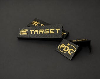 Target Omni beschermhoes goud - PDC - stijlvolle hoes voor Omni/Dart set-up met PDC- en Target-design.