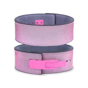 Pink Sparkling Powerlifting Lever Belt, Anime Weightlifting Belt , Heavy Duty Buckle, High-Quality Leather, Thickness 10mm, Gifts