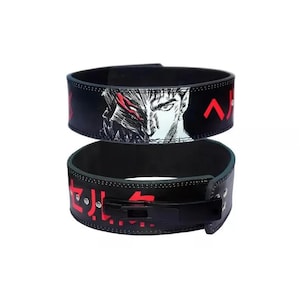 Ceinture à levier de dynamophilie Berserk, ceinture d'haltérophilie anime, boucle robuste, cuir de haute qualité, épaisseur 10 mm, cadeaux