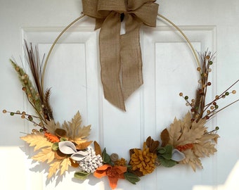 Welcoming Large Wire Wreath