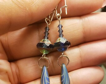 Delicate Beachy Blue Earring Dangles