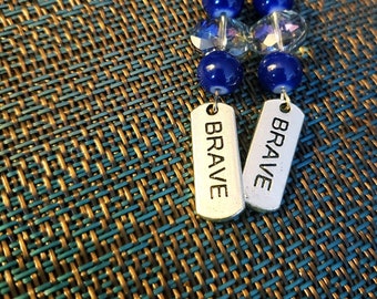 The Beautiful Blue & Brave Dangles