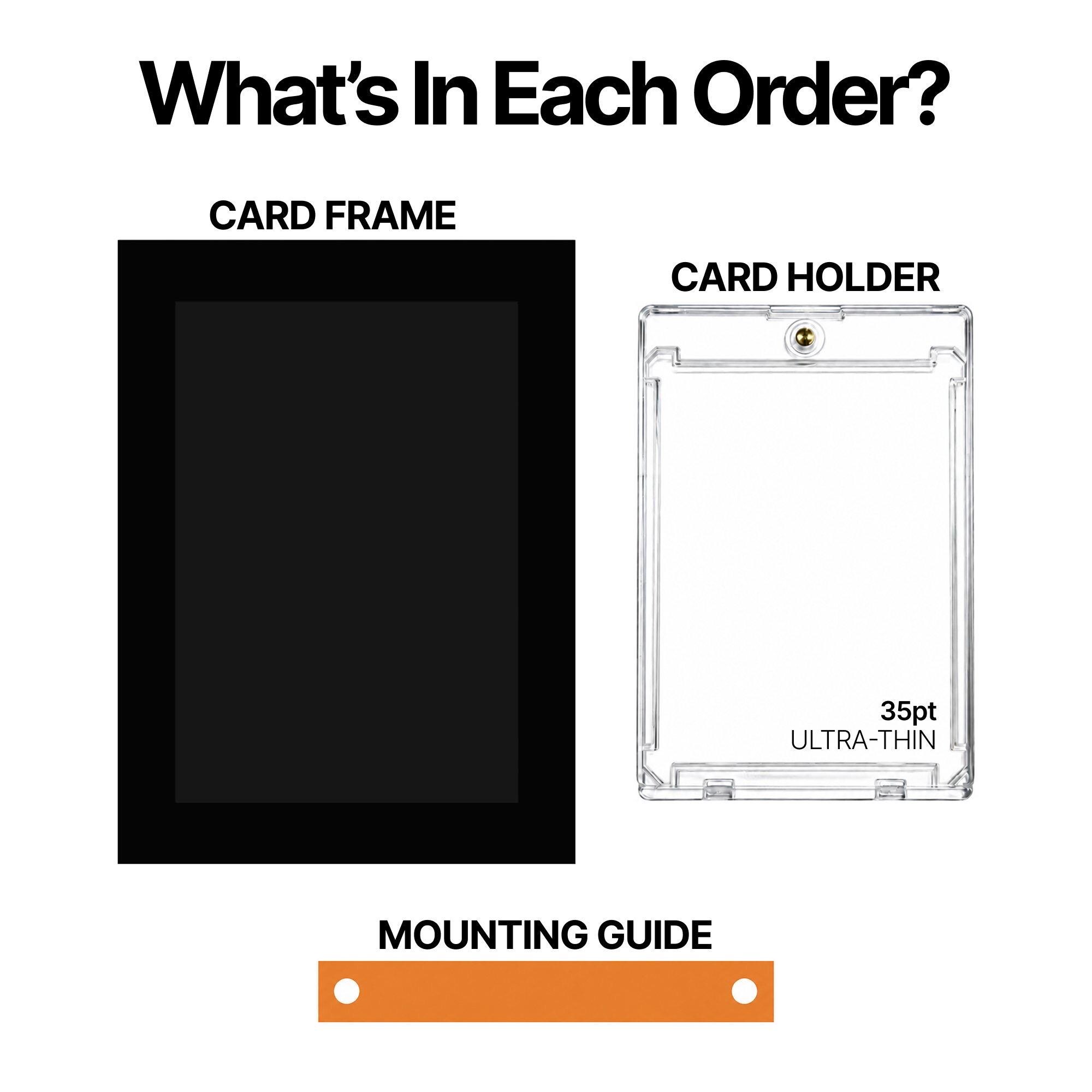 FROM TOP EXHIBITION フレーム付きカード Trading Card Display Frame | Magnetic Snap Showcase, Self-standing