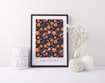 Pattern Poster, wall art, Wall Decor, Autumn