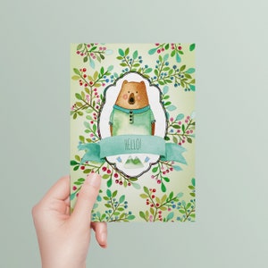 Joyeux Anniversaire Carte De Vœux A6 Anglais Ou Norvegien Etsy France