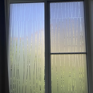 Privacy Window Film No Glue|UV Blocking Static Cling Glass Cover | Light Filtering Decorative Window Sticker for Home