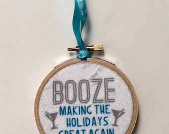 Booze Making the Holidays Great Again Ornament