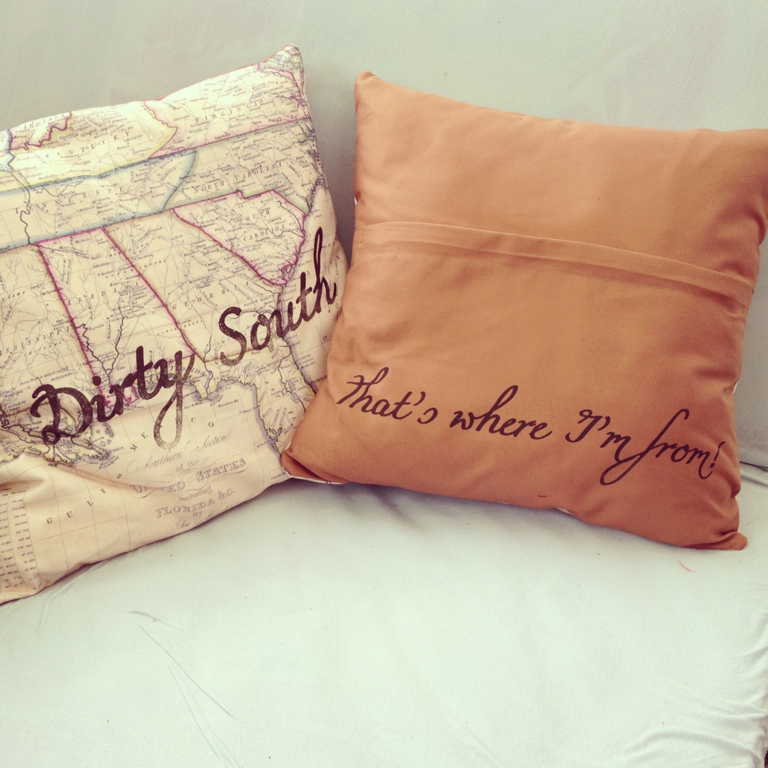 Dirty South Pillow Cover Etsy