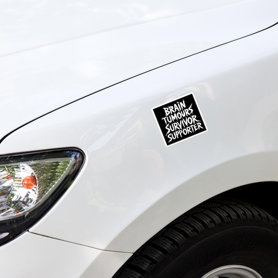 Brain Tumours Survivor Supporter - Bubble-free stickers by BrainwellBoutique
