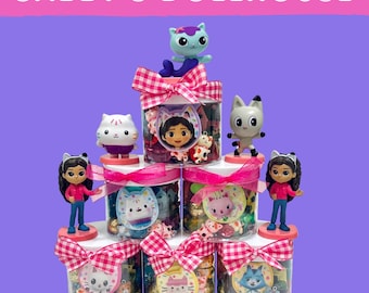 Gabby’s Dollhouse Party Favor Play Dough Jar, Gabby Birthday Favor, Cat Theme Birthday Gift, Cat Sensory Jar, Gabbys Dollhouse Birthday Jar