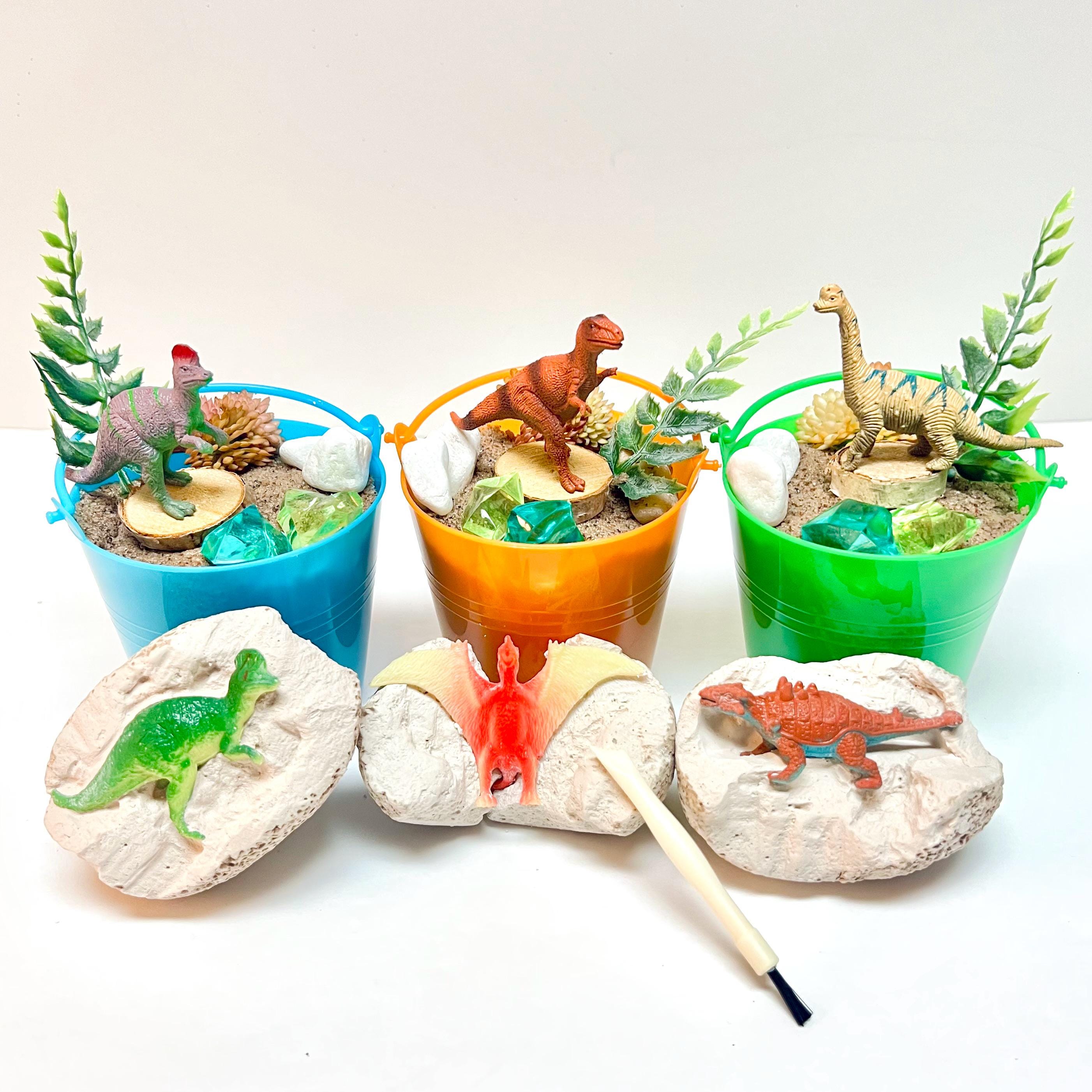 Dinosaur Excavation Kit – Dino Birthday Party Favor for Kids | Sensory Sand Kit | Non Candy Gift | Dinosaur Egg Dig Kit | Travel Gift
