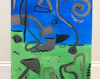 Abstract Acrylic Painting