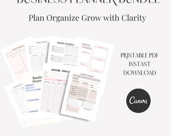 Small Business Planner for Women | Mom Entrepreneur Organizer (Digital Download)