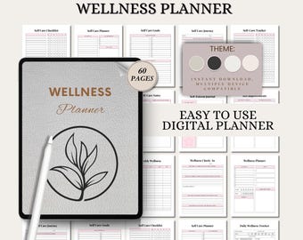Planificador de autocuidado imprimible en PDF / Diario de salud mental / Cuaderno de trabajo de mindfulness