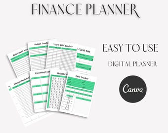 Home Budget Planner | Finance Organizer, Savings, Debt Tracker (PDF Download)