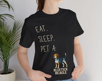 Bluetick Beagle T-Shirt: Funny Dog Lover Gift, Unisex Cotton Tee