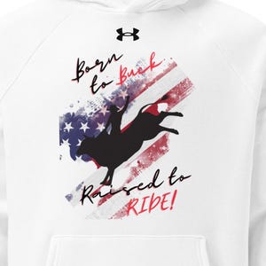 Under Armour® hoodie, Rodeo Hoodie, Bull-rider hoodie, Bull-rider fans, Cowboy Hoodie, Cowgirl Hoodie, Back to school western hoodie