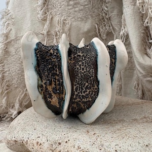 Sculptural Lava Pot – Handmade Ceramic Planter