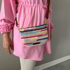Hand Crocheted Crossbody Bag