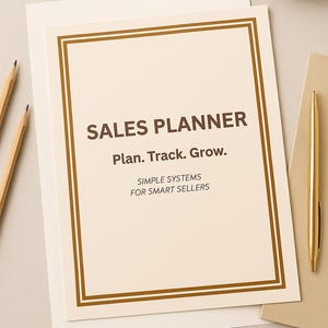 Sales Planner for Entrepreneurs | Monthly Weekly Daily Sales Tracker | Printable Editable PDF | Sales Funnel Log | Instant Download