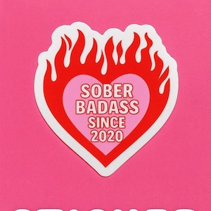 Personalized Sober Anniversary Sticker: Addiction Recovery Gift