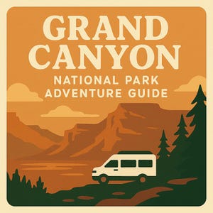 Grand Canyon-Nationalpark-Führer + Bonus-Musik - druckbare 5-Tage-Reisebeschreibung, Wanderkarte, Rim-Wanderungen & Verpackungstipps