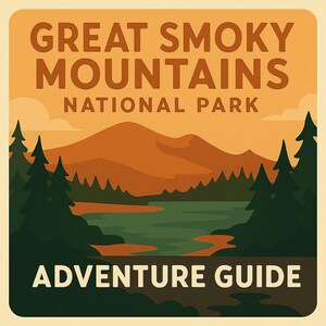 Great Smoky Mountains Guide + Bonus Audio - druckbare 5-Tages-Reisereise, Wasserfall-Wanderungen, Wanderkarte & Packliste